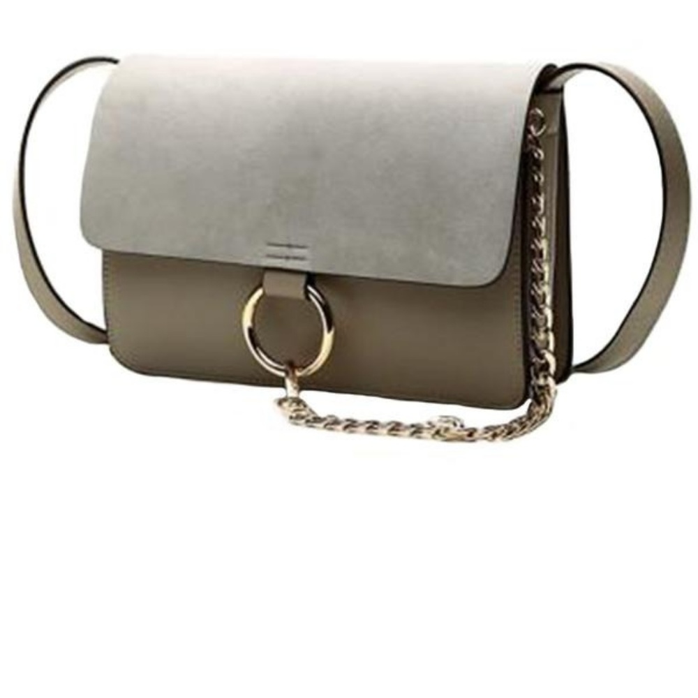 'Anja' Faux Suede Leather Cross Body Bag